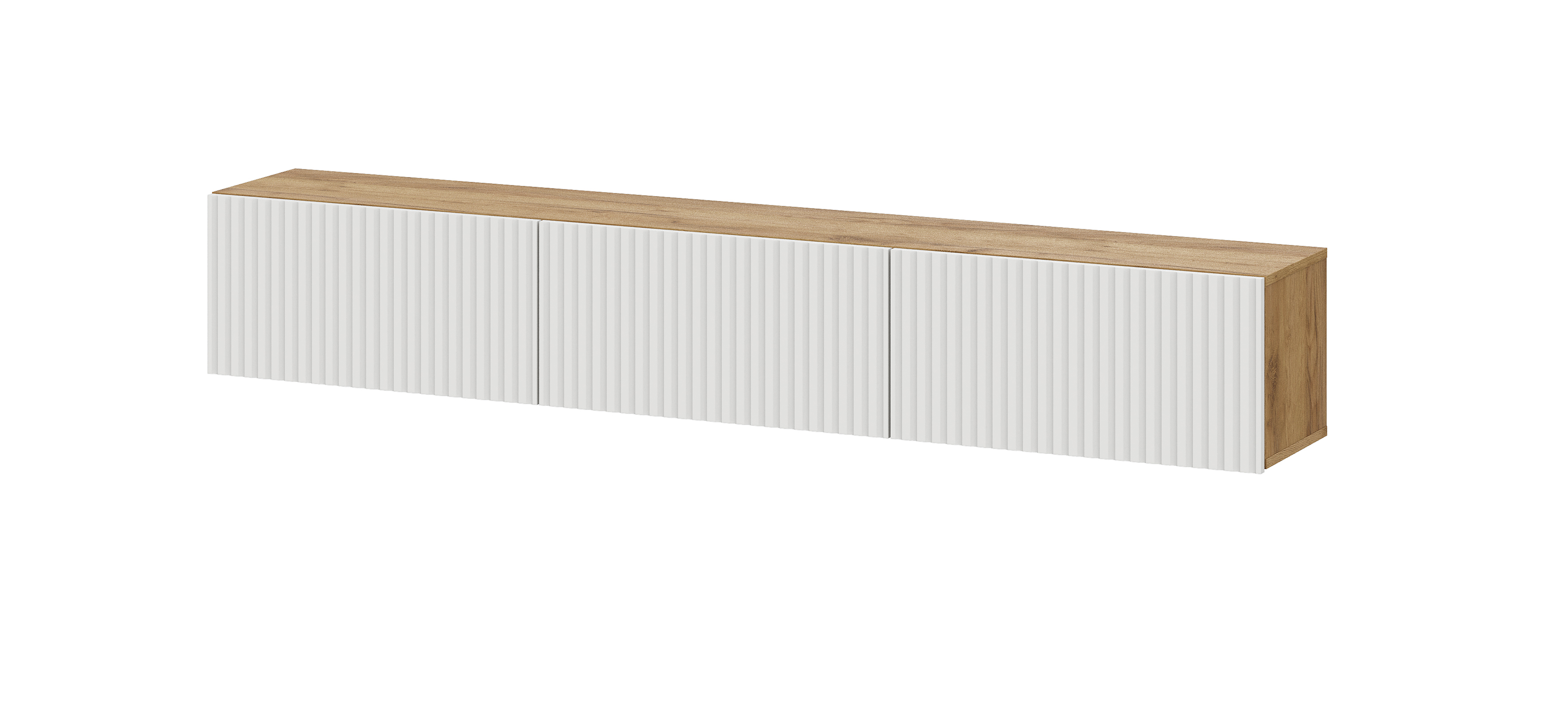 Тумба NN Мебель (МС Байкал К) Дуб Золотой/Белый матовый - фото