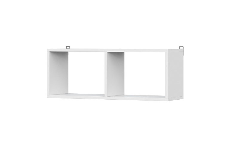 Полка книжная NN Мебель (МС Токио) Белый текстурный - фото