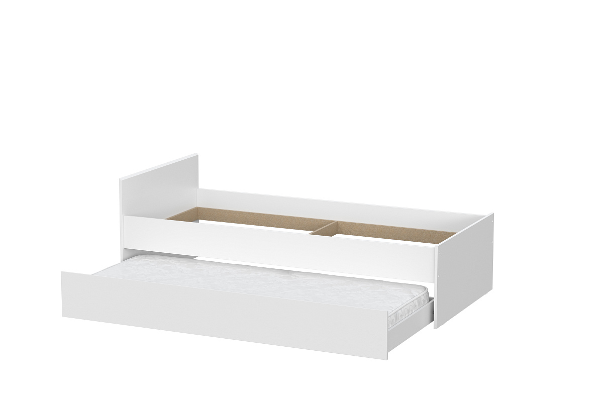 Кровать NN Мебель (МС Токио) Белый текстурный, выкатная - фото4