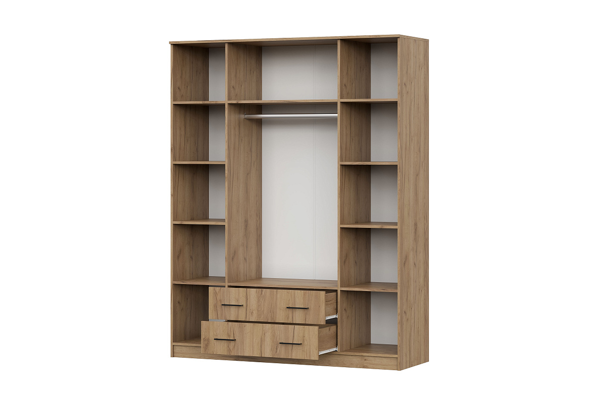 Шкаф NN Мебель ШК 1 (Серия 2) Дуб золотой - фото2