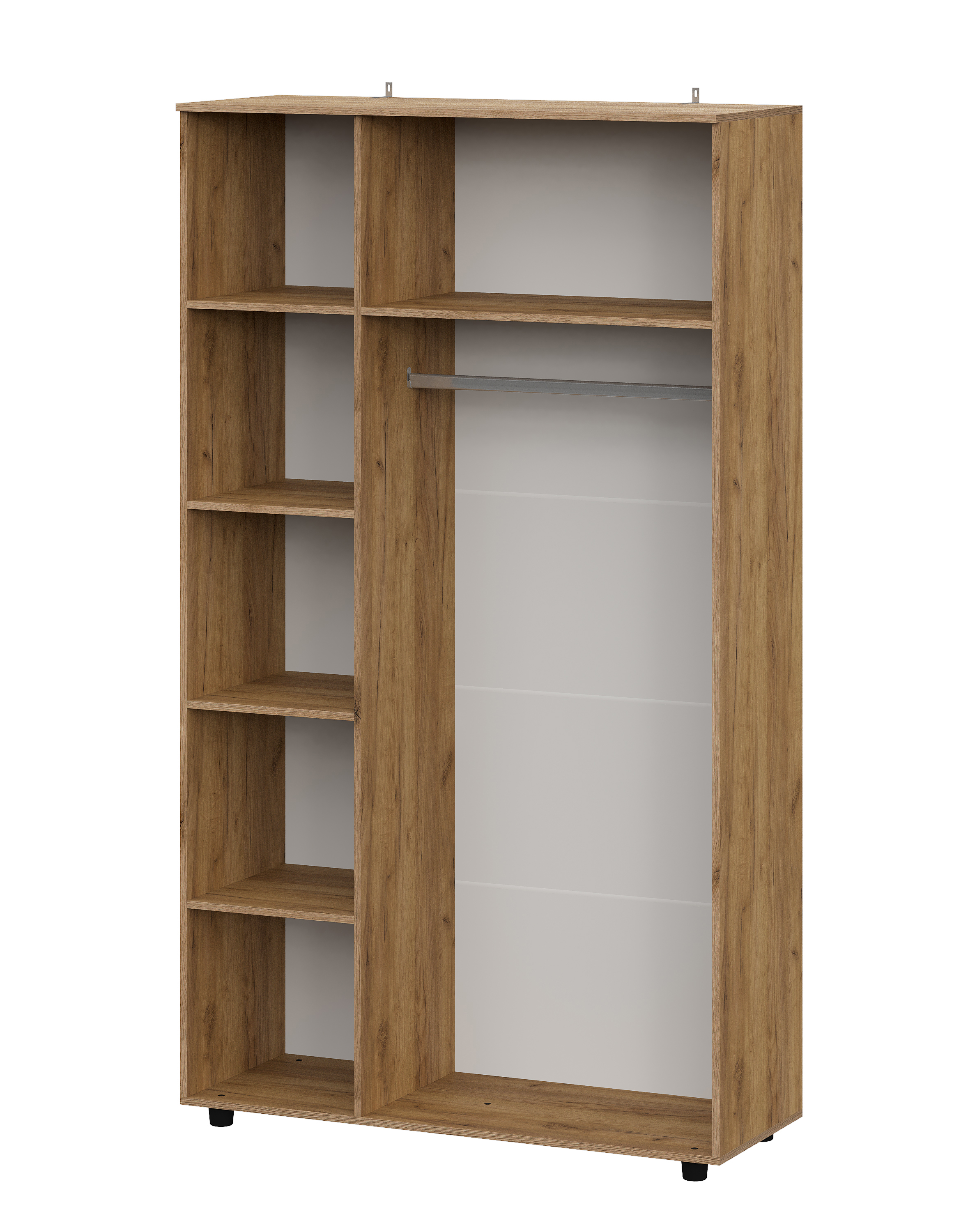 Шкаф NN Мебель (МС Байкал К) Дуб Золотой/Белый матовый, трехстворчатый (SAFE) - фото2