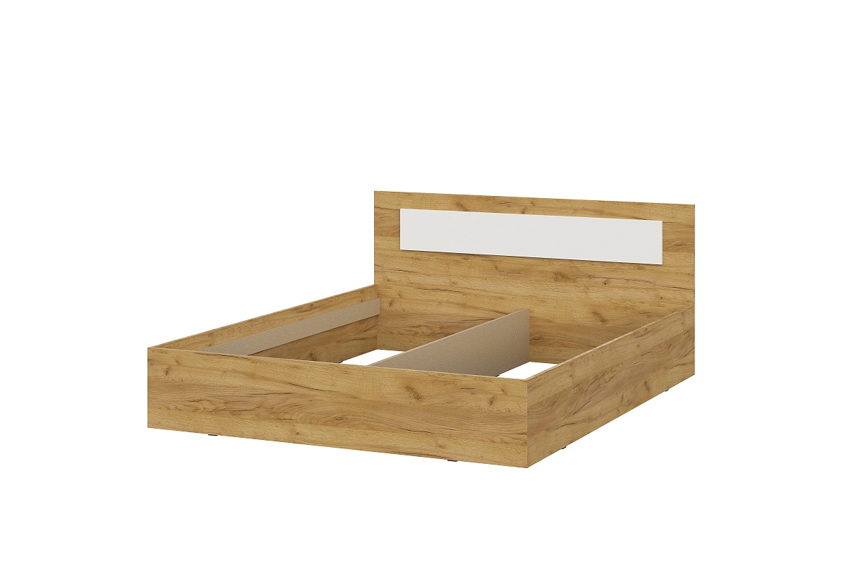 Кровать NN Мебель (МС Дольче К) Дуб Золотой/Белый, 160/200 - фото2