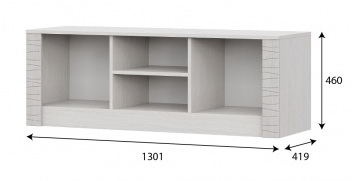Тумба для ТВ SV-МЕБЕЛЬ (МС Гамма 20 К) (1300) Серия №4 Ясень анкор светлый/Сандал светл - фото3, картинка3 Тумба для ТВ SV-МЕБЕЛЬ (МС Гамма 20 К) (1300) Серия №4 Ясень анкор светлый/Сандал светл - фото3