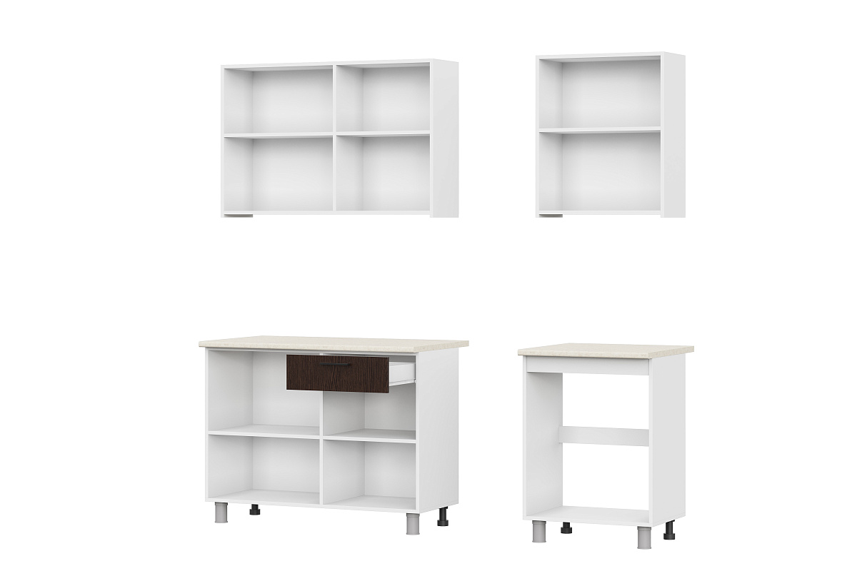 Кухонный гарнитур SV-МЕБЕЛЬ "Розалия" Серия2 (1,7 м) Ясень Анкор св/Дуб Венге/столешницаСемолина беж - фото3