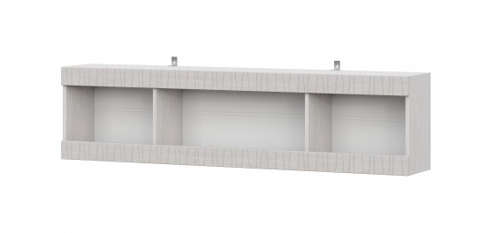 Полка навесная SV-МЕБЕЛЬ (МС Гамма 20 К) (1600) Серия №4 Ясень анкор  светлый - фото
