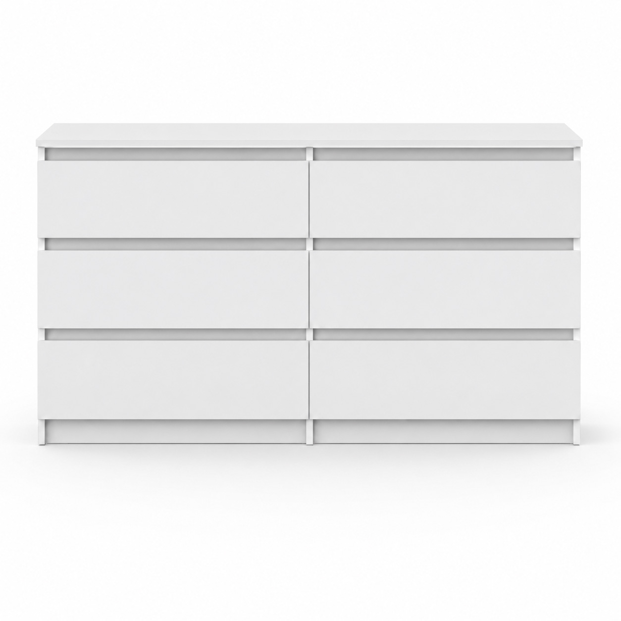 Комод NN Мебель (МС Денвер К) Серия 2 Белый, 6 ящ. (1,38м) SAFE - фото3