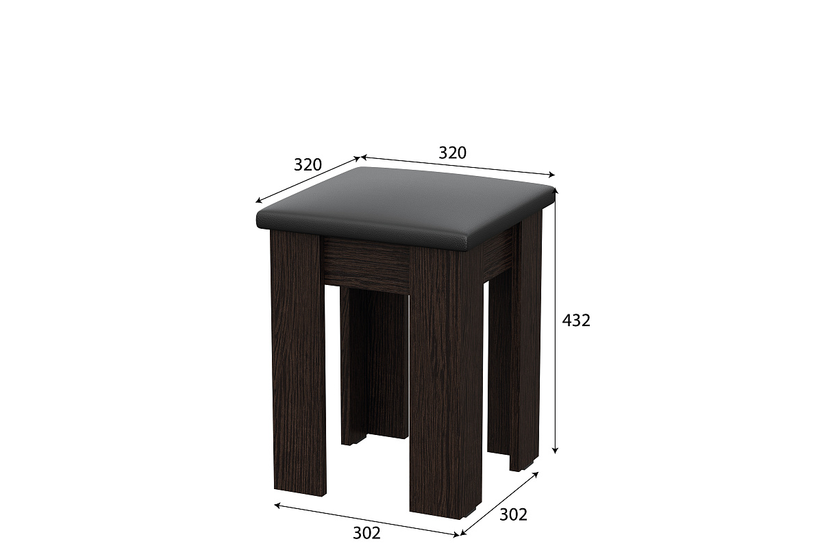 Табурет NN Мебель №1 Дуб Венге - фото2