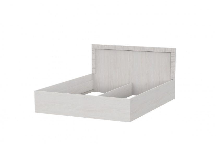 Кровать SV-МЕБЕЛЬ (МС Гамма 20 К) Серия №4 двойная универс. 1.6х2.0 Ясень анкор светлый/Сандал св. - фото