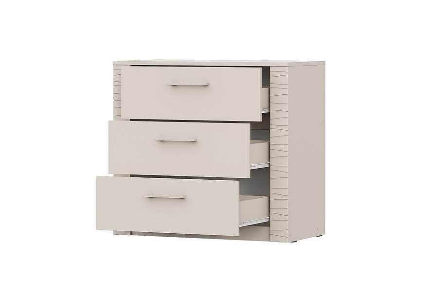 Комод NN Мебель (МС Калипсо К) 3 ящика Меланж - фото3