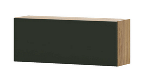 Шкаф навесной SV-МЕБЕЛЬ (МС Милан К) Дуб Золотой/Олива Софт - фото