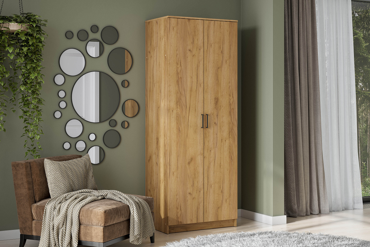 Шкаф NN Мебель К "ШК 2" Дуб золотой - фото2