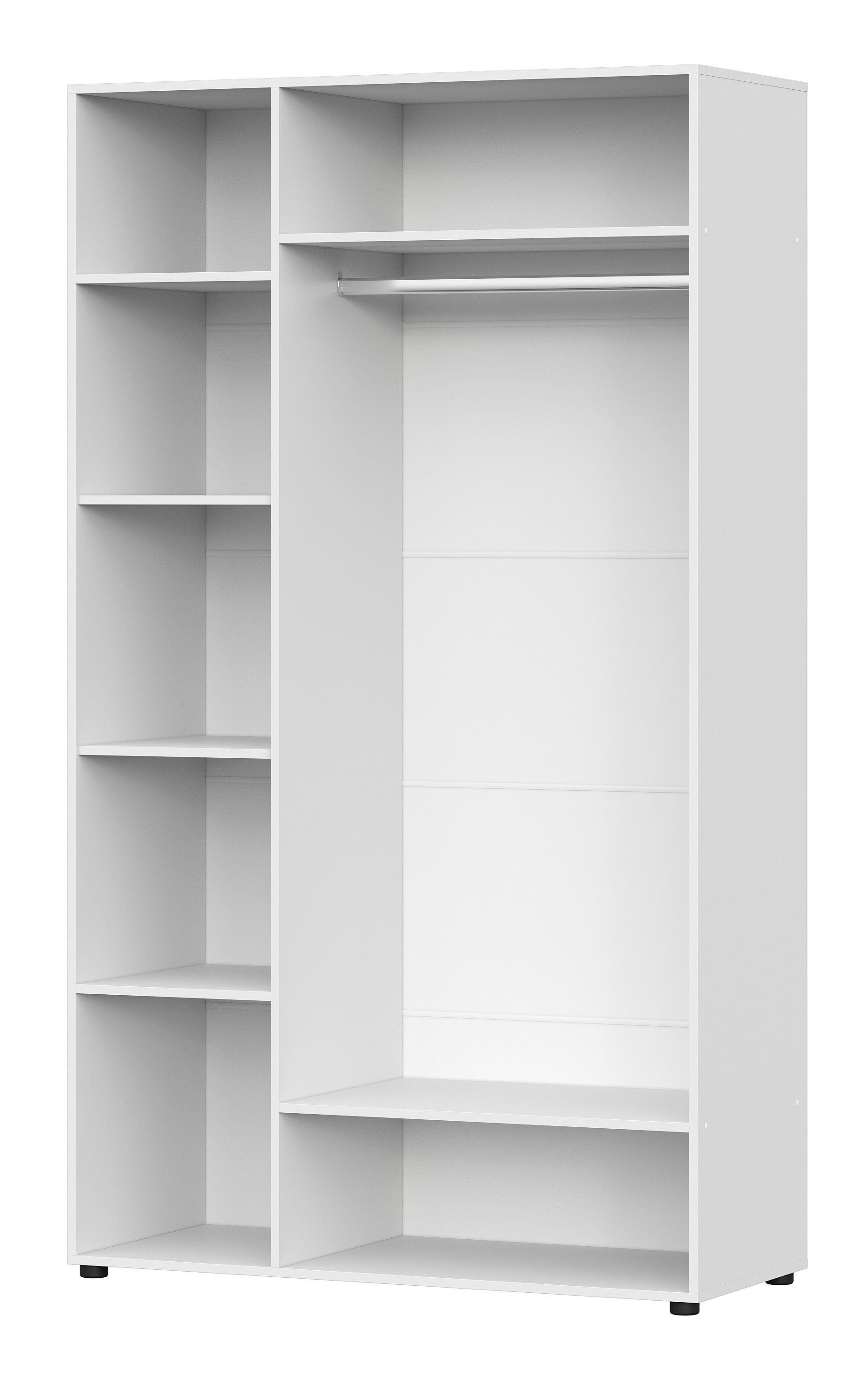 Шкаф NN Мебель (МС Токио) Белый текстурный, трехстворчатый - фото4