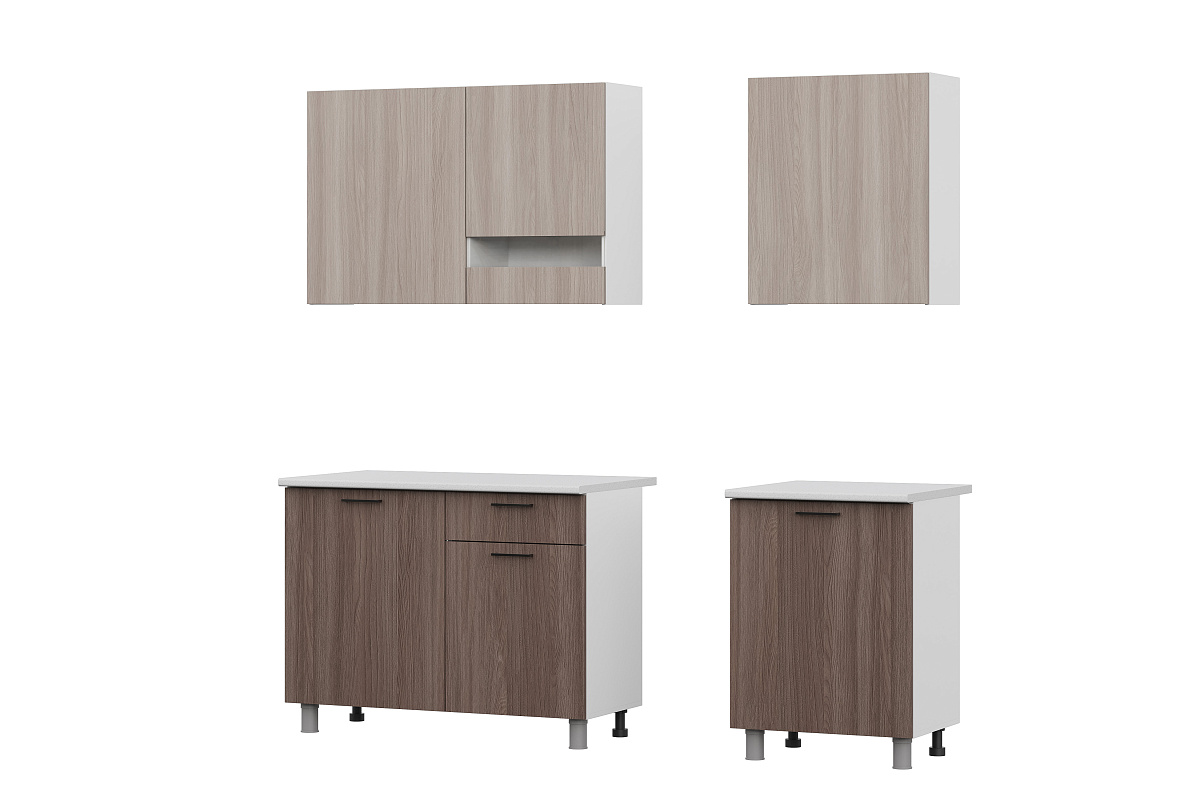 Кухонный гарнитур SV-МЕБЕЛЬ "Розалия" Серия2 (1,7 м) Ясень Шимо св./Ясень Шимо т./столешница Антарес - фото3