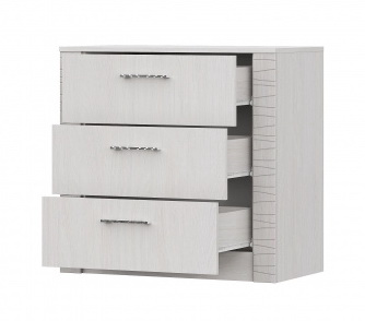 Комод SV-МЕБЕЛЬ (МС Гамма 20 К) Серия №4 Ясень анкор  светлый / Сандал светлый, 3 ящ. - фото2