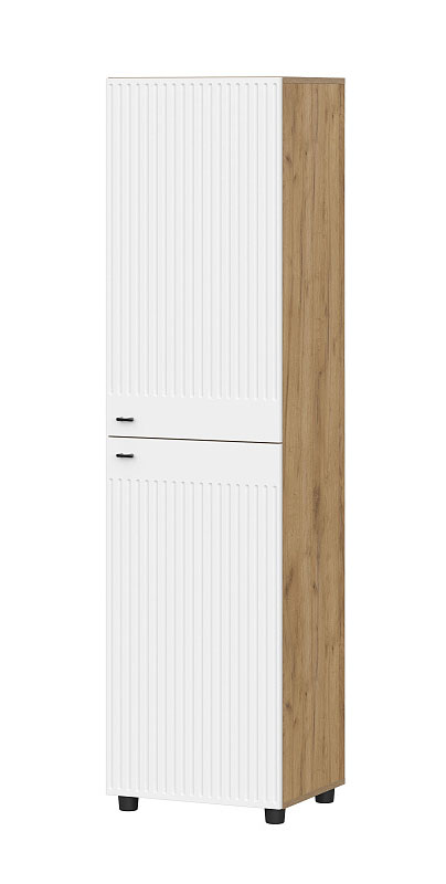 Пенал SV-МЕБЕЛЬ (МС Милан К) Дуб Золотой/Белый Матовый - фото