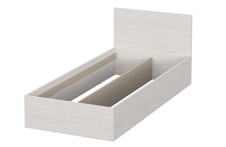 Кровать NN Мебель МСП 1 Ясень Анкор светлый 90/200 (серия 2) - фото2
