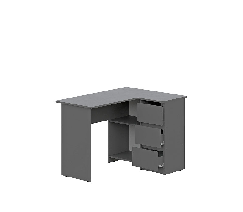 Стол угловой NN Мебель (МС Денвер К) Графит серый - фото
