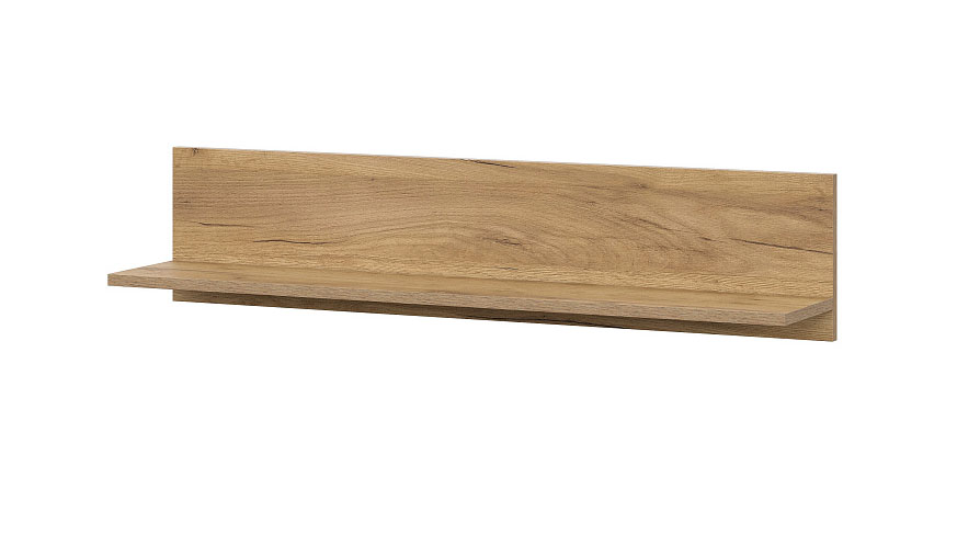 Полка навесная SV-МЕБЕЛЬ (МС Милан К) Дуб Золотой - фото