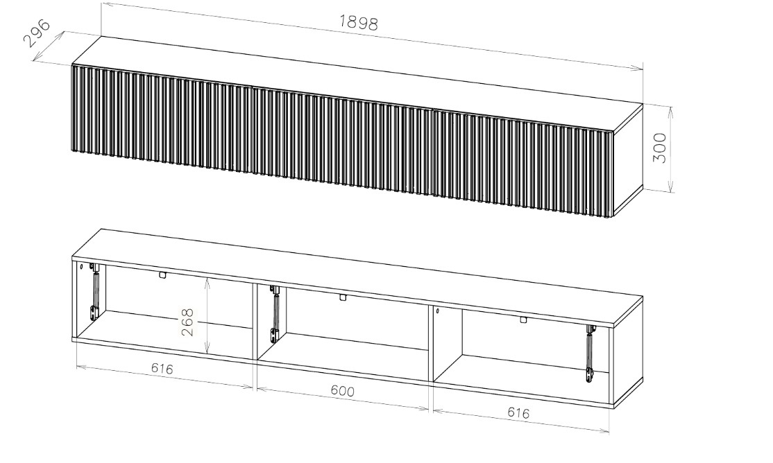 Тумба NN Мебель (МС Байкал К) Дуб Золотой/Белый матовый - фото2