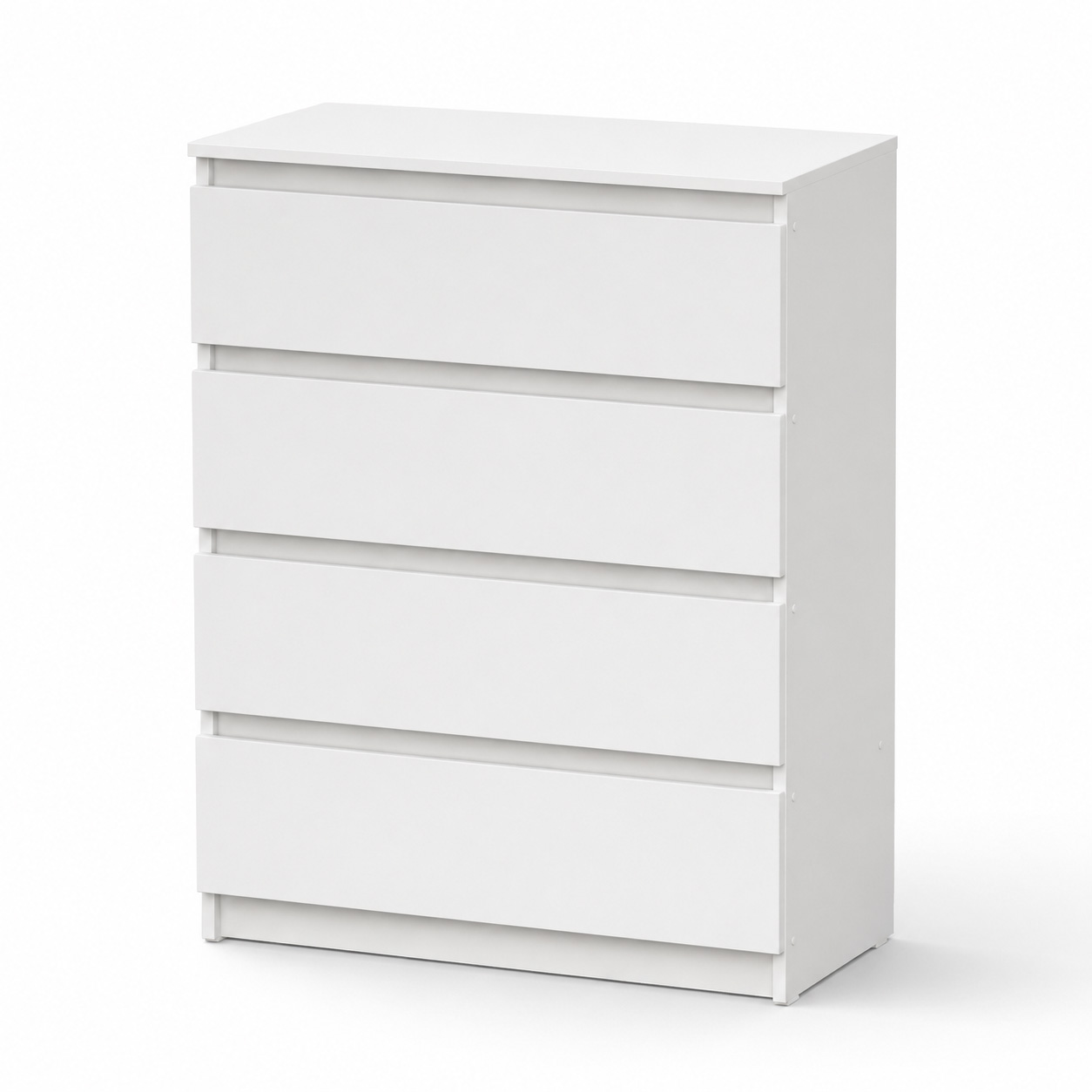 Комод NN Мебель (МС Денвер К) Белый, 4 ящ. SAFE - фото