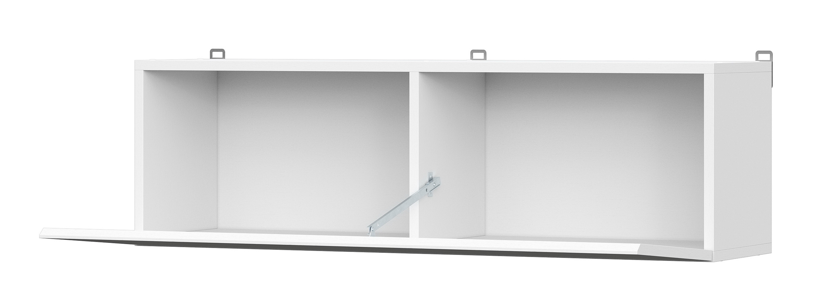 Шкаф NN Мебель (МС Токио) Белый текстурный, навесной - фото4