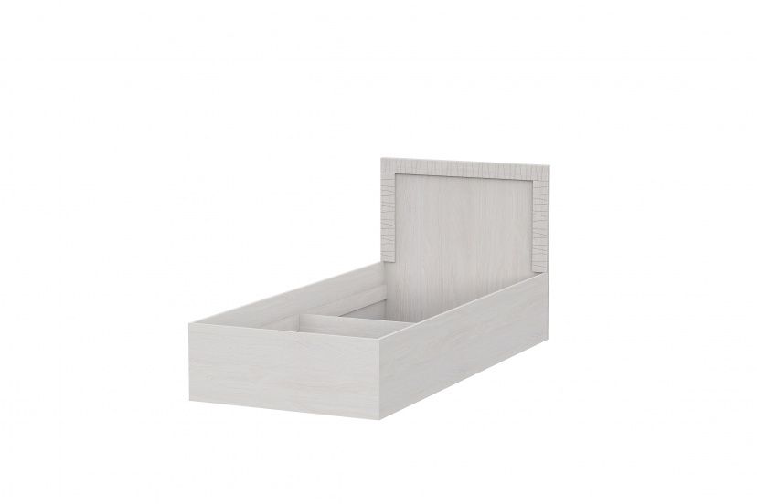 Кровать SV-МЕБЕЛЬ (МС Гамма 20 К) Серия №4 одинарная 0.9х2.0 Ясень анкор светлый/Сандал светлый - фото