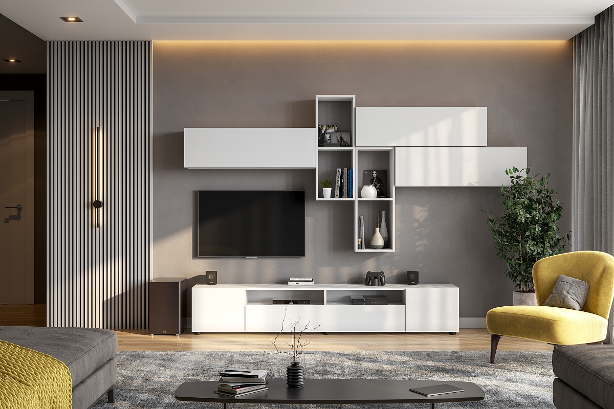 Шкаф NN Мебель (МС Токио) Белый текстурный, навесной - фото3