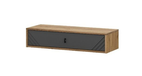 Стол туалетный NN Мебель (МС Байкал К) Дуб Золотой/Графит (навесной) - фото