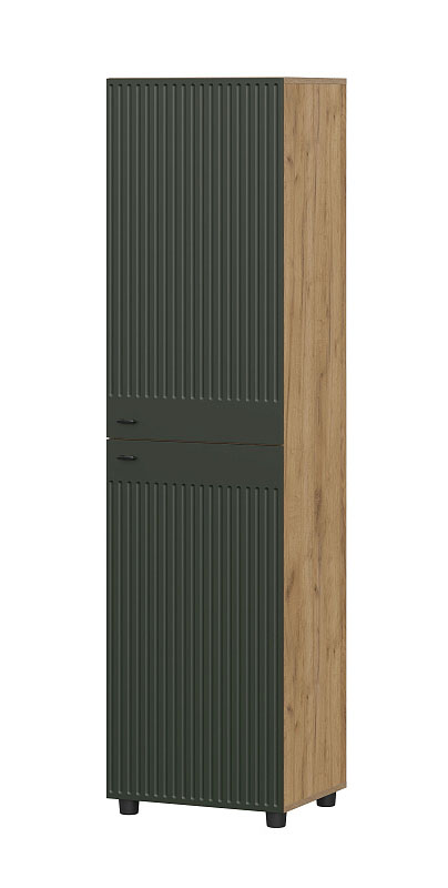 Пенал SV-МЕБЕЛЬ (МС Милан К) Дуб Золотой/Олива Софт - фото