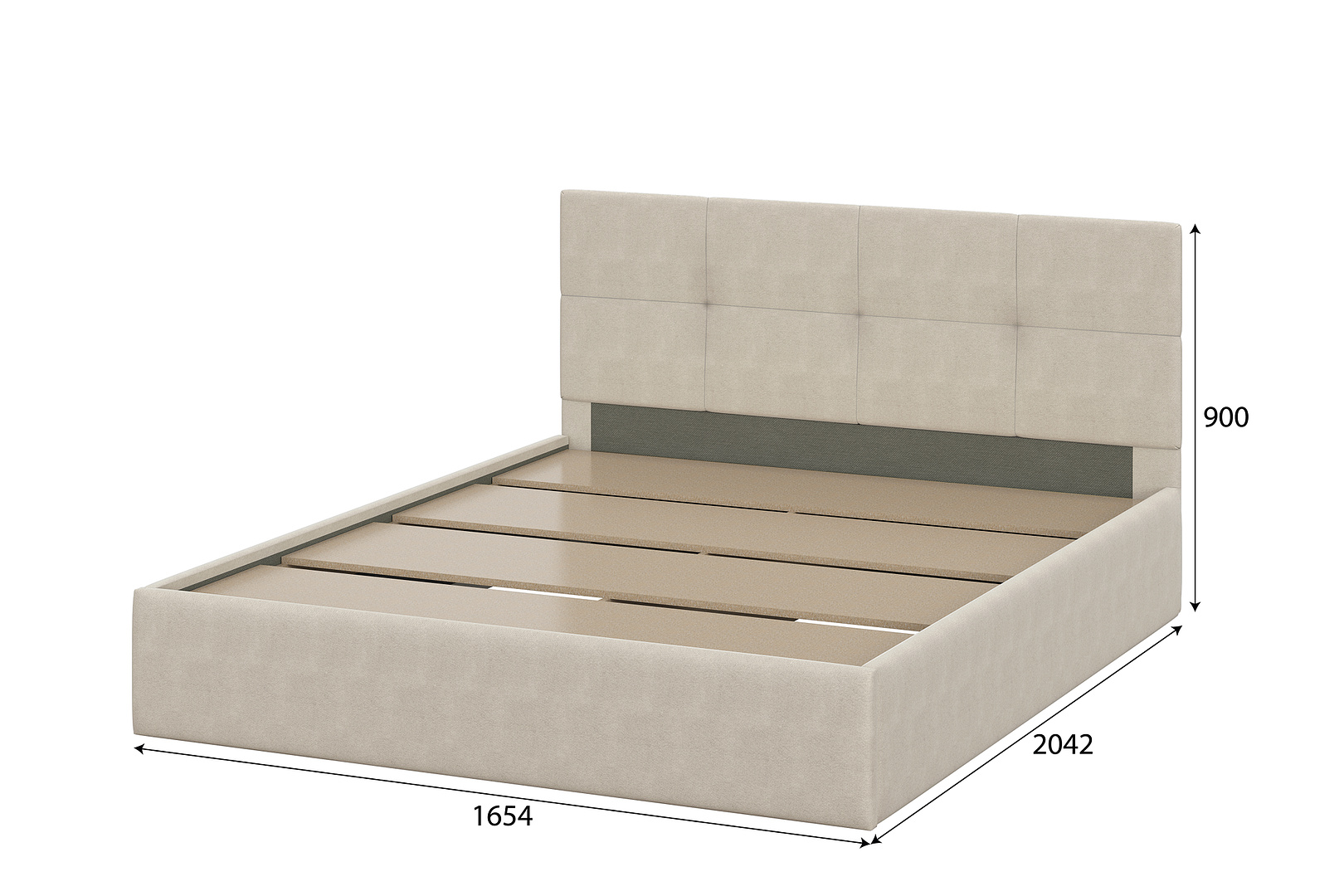 Кровать NN Мебель К №4 Бежевый, 160/200 - фото4