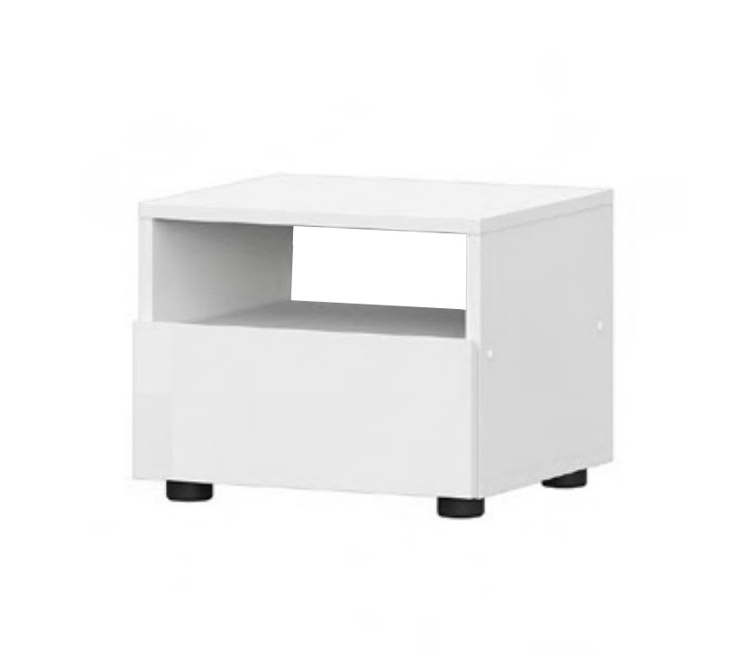Тумба прикроватная NN Мебель (МС Токио) Белый текстурный - фото