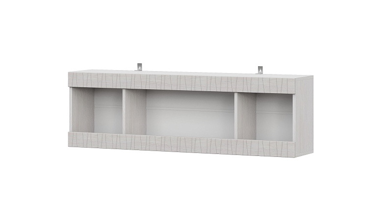 Полка навесная SV-МЕБЕЛЬ (МС Гамма 20 К) (1300) Серия №4 Ясень анкор  светлый - фото