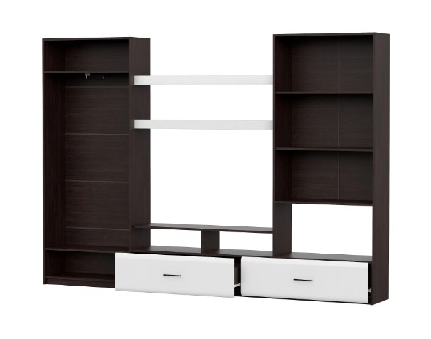 Мебель для гостиной К NN Мебель МГС 7 Дуб Венге/Белый глянец - фото4