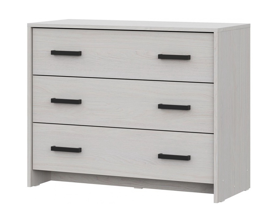 Комод NN Мебель МСП 1 Серия 2 Ясень Анкор светлый, 3 ящ. - фото