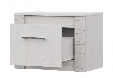 Тумба прикроватная SV-МЕБЕЛЬ (МС Гамма 20 К) Серия №4 Ясень анкор светлый / Сандал светлый - фото4