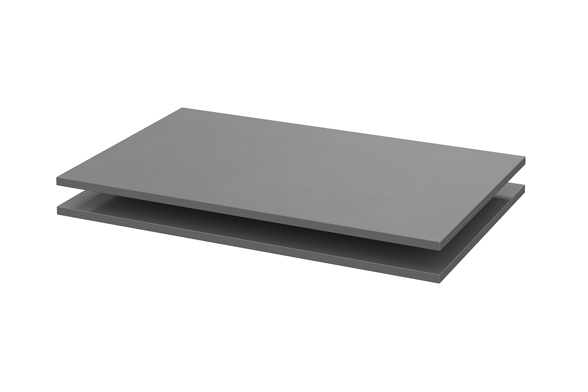 Полки NN Мебель для ШК 5 Графит серый (2 шт. в комплекте) - фото