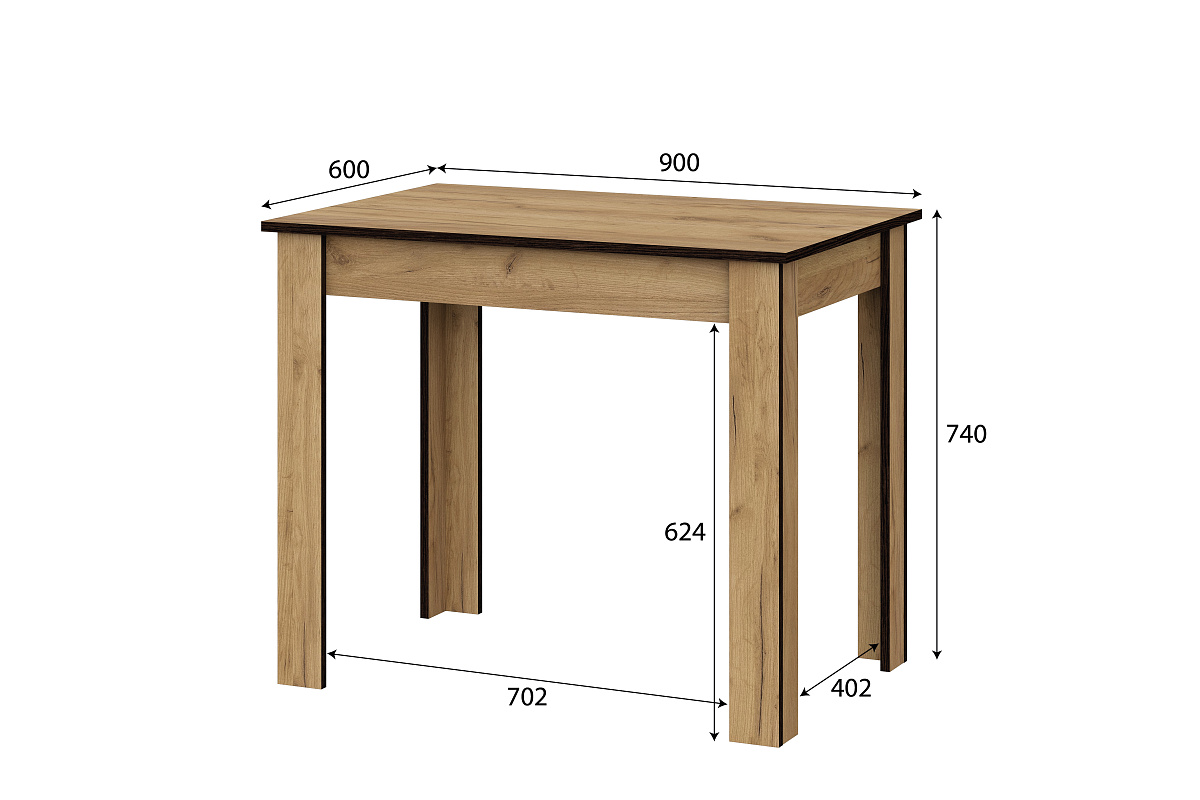 Стол обеденный NN Мебель СО 1 Дуб золотой - фото4