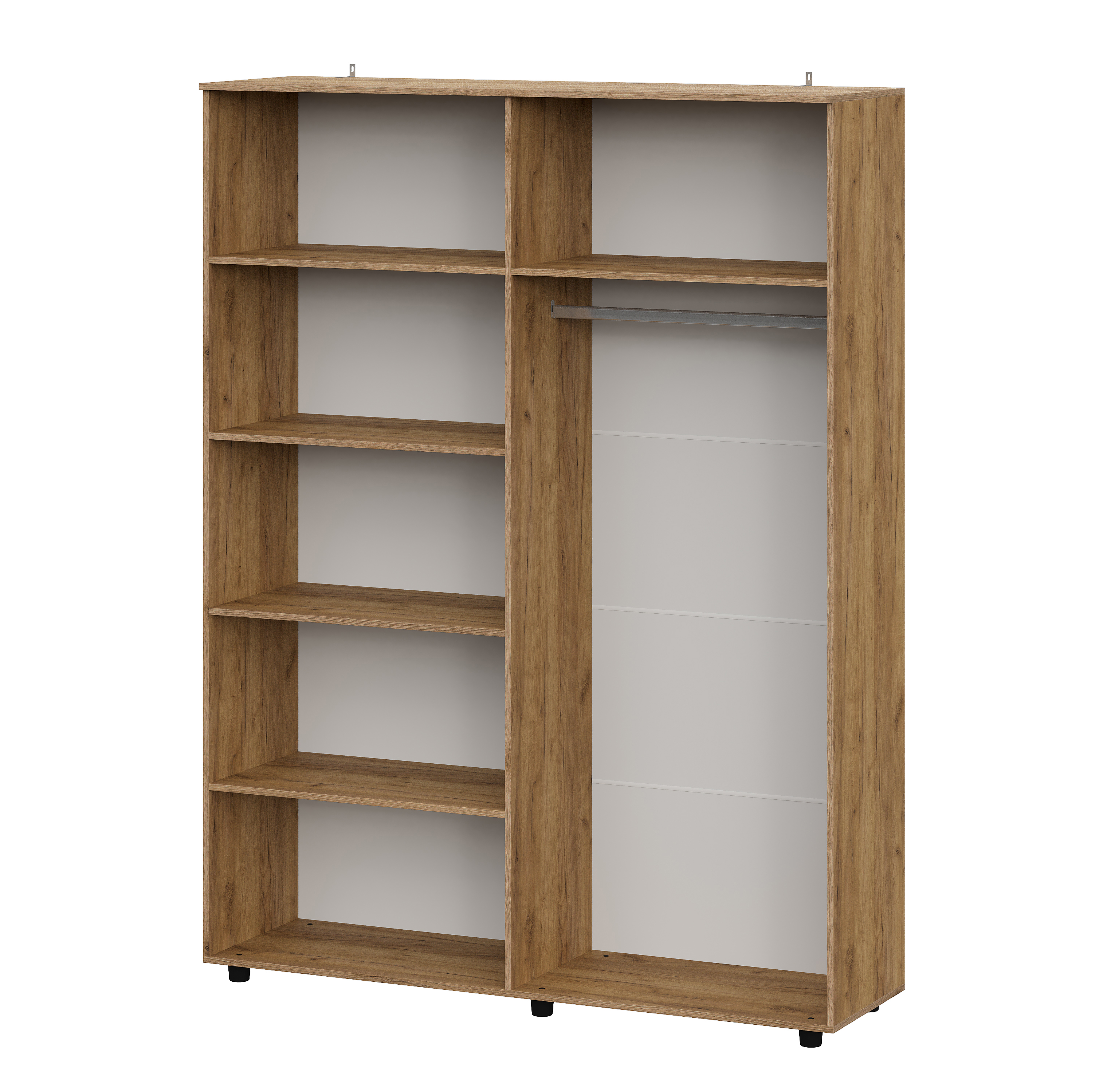 Шкаф NN Мебель (МС Байкал К) Дуб Золотой/Графит, четырехстворчатый (SAFE) - фото2