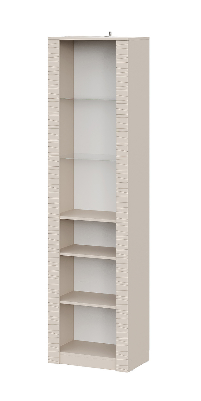 Пенал NN Мебель (МС Калипсо К) Меланж, со стеклом  - фото4