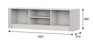 Тумба для ТВ SV-МЕБЕЛЬ (МС Гамма 20 К) (1600) Серия №4 Ясень анкор светлый/Сандал светл - фото4