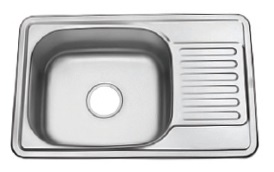Мойка WW 6643L-P 0.6/180 прямоугол (чаша слева) - фото