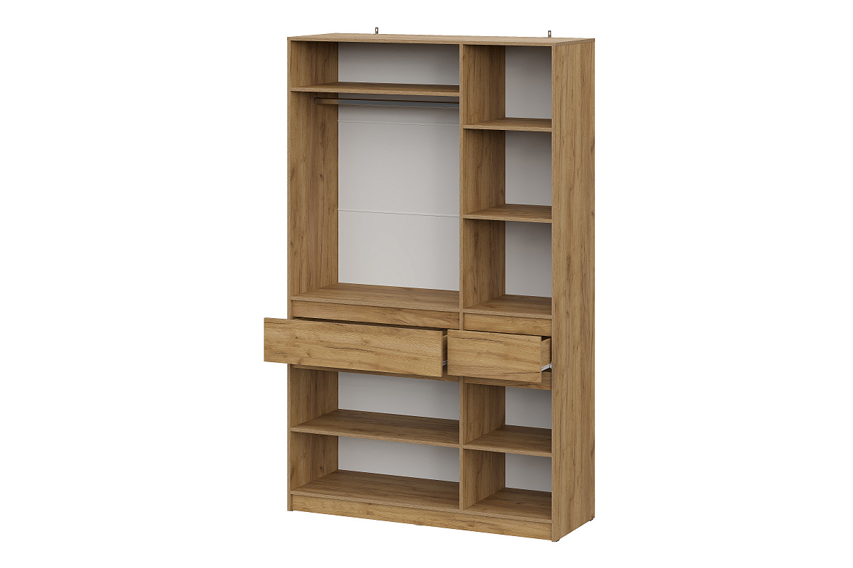 Шкаф NN Мебель (МС Авиньон К) Дуб Крафт Золотой/Графит серый, трехстворчатый - фото2