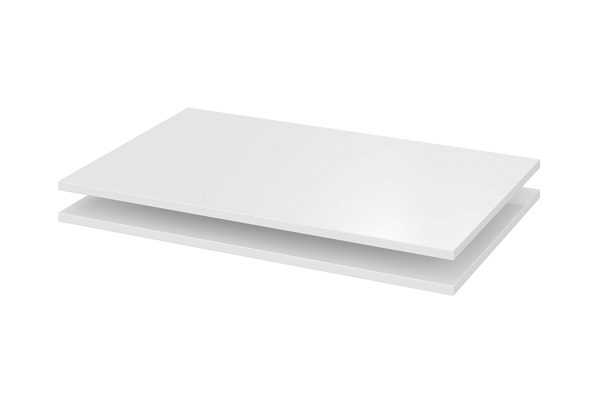 Полки NN Мебель для ШК 5 Белый текстурный (2 шт. в комплекте) - фото