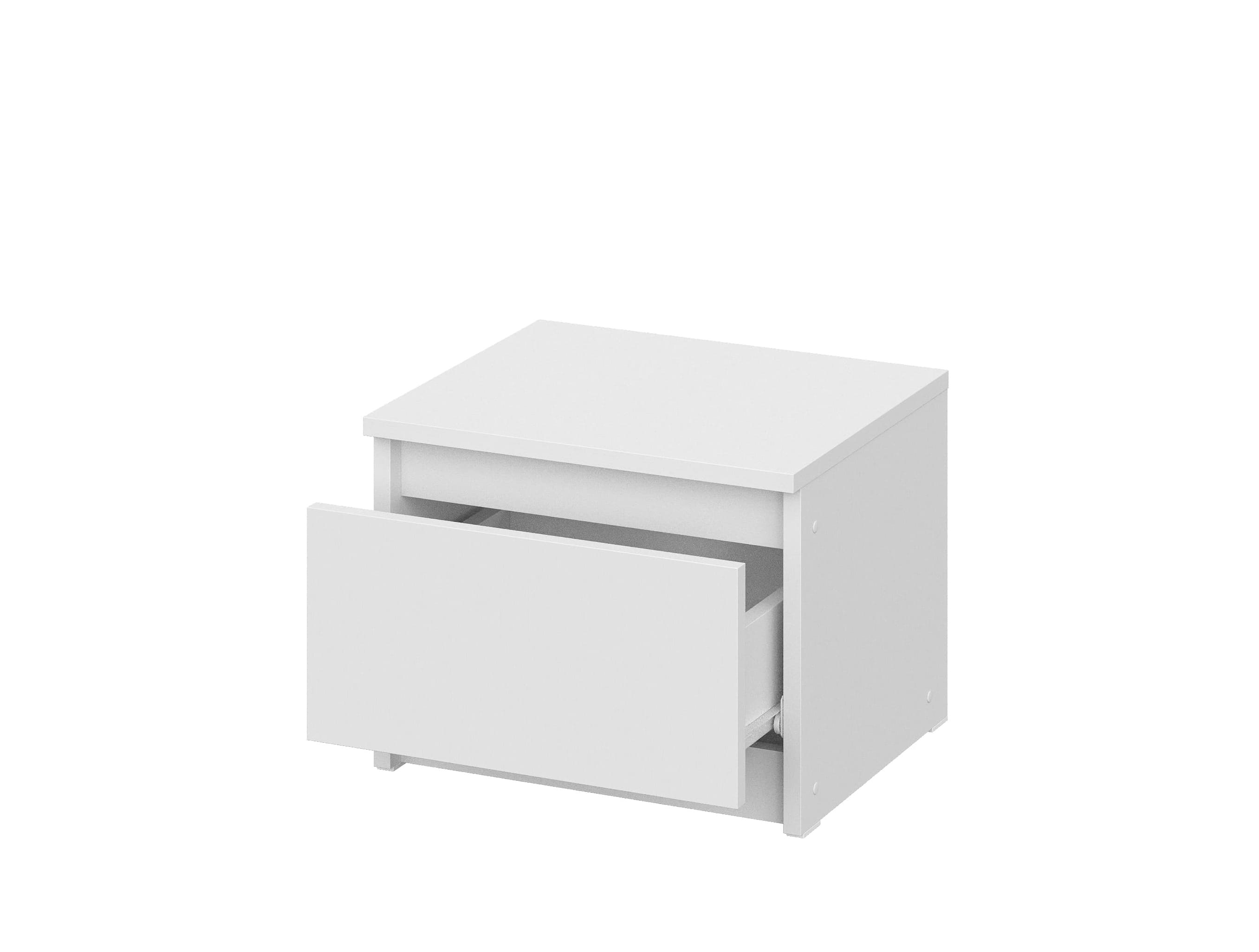 Тумба прикроватная NN Мебель (МС Денвер К) Белый - фото