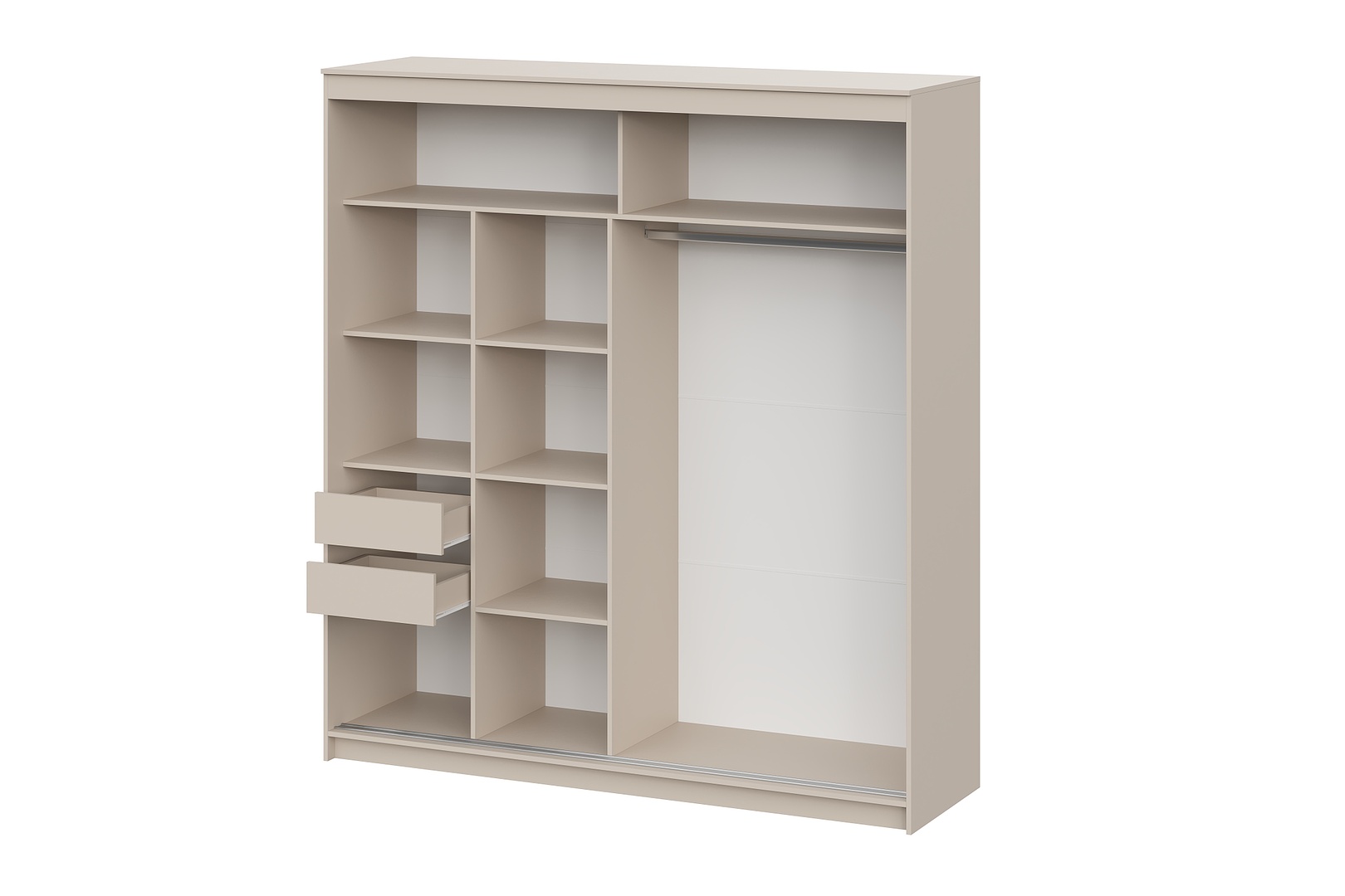 Шкаф-купе NN Мебель К ШКП-3 (2,0) МАКС Меланж - фото4