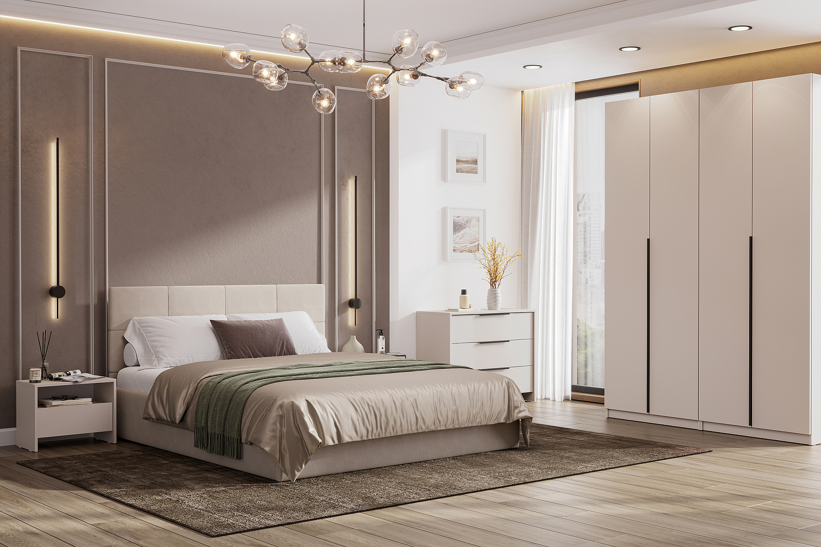 Кровать NN Мебель К №4 Бежевый, 160/200 - фото2