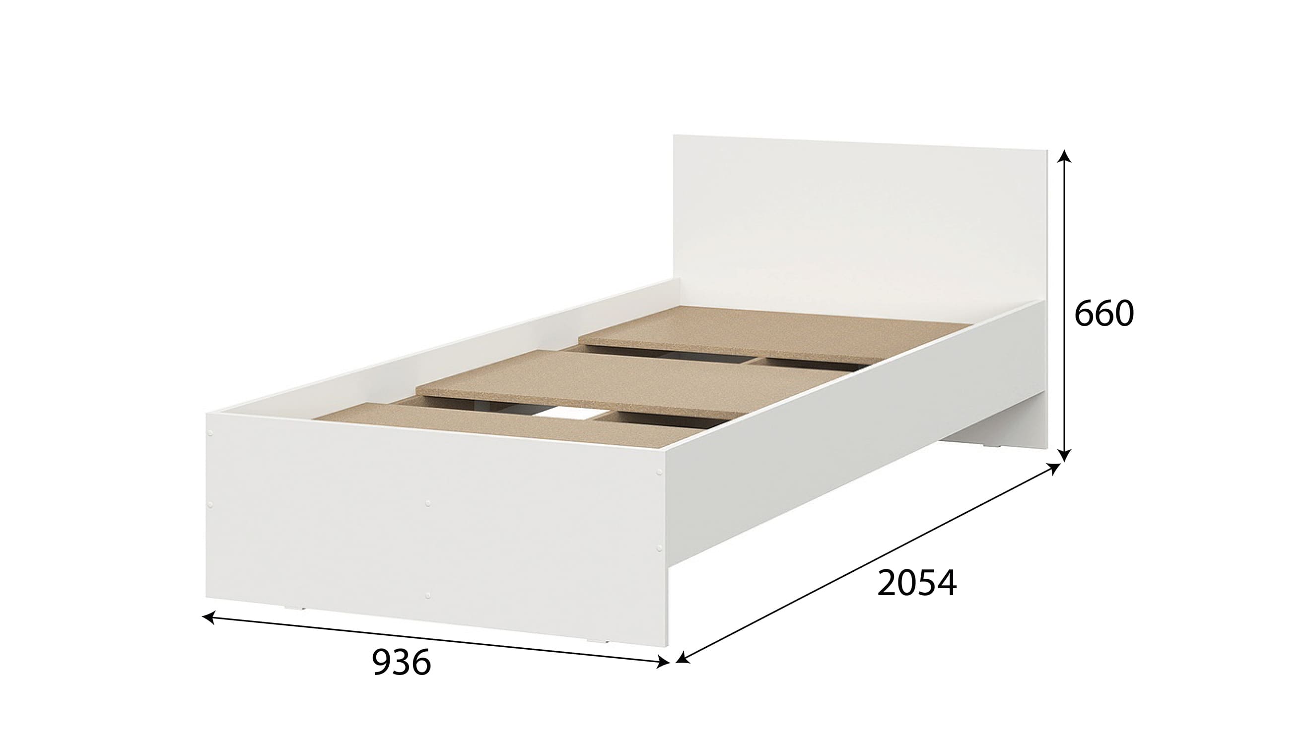 Кровать NN Мебель (МС Денвер К) Белый, 90/200 SAFE - фото2