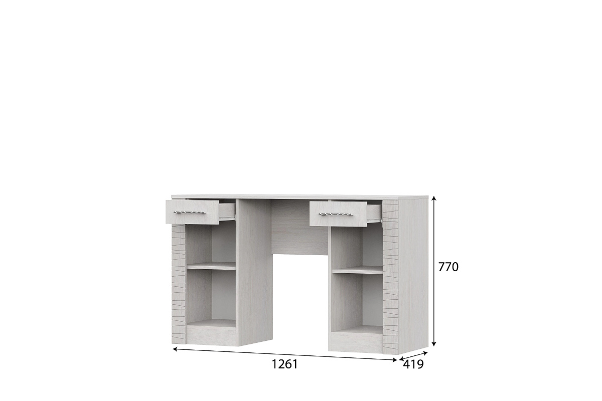 Стол туалетный SV-МЕБЕЛЬ (МС Гамма 20 К) Серия №4 Ясень анкор светлый / Сандал светлый - фото3