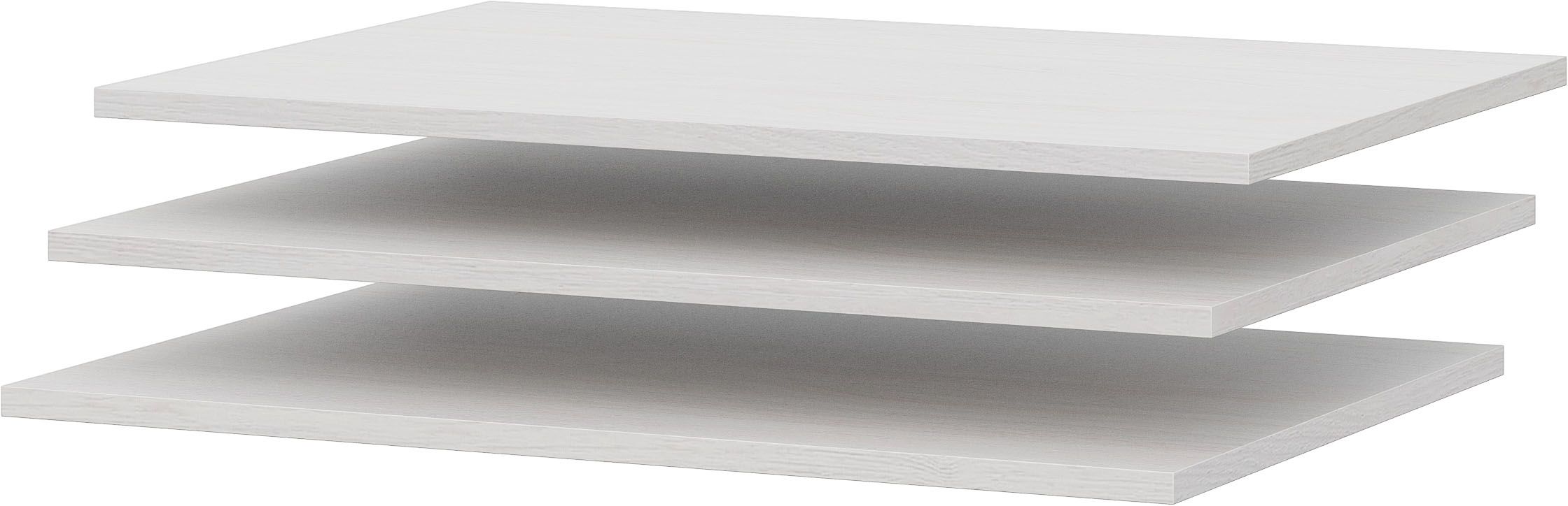 Полки NN Мебель МСП 1 для шкафа двухстворчатого Ясень Анкор светлый - фото