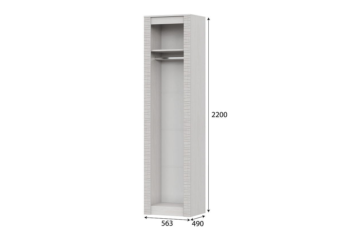 Пенал SV-МЕБЕЛЬ (МС Гамма 20 К) Серия №4 Ясень анкор  светлый / Сандал светлый, универсальный - фото2, картинка2 Пенал SV-МЕБЕЛЬ (МС Гамма 20 К) Серия №4 Ясень анкор  светлый / Сандал светлый, универсальный - фото2